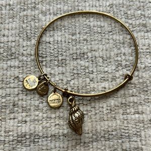 Alex + Ani seashell charm bracelet
